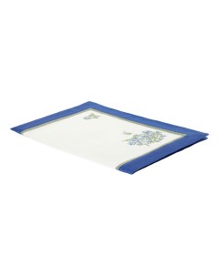 Салфетка Колокольчики 33 x 48 см хлопок бело синяя Wonne traum