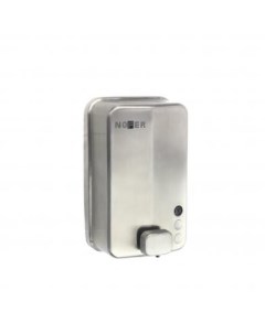 Дозатор для жидкого мыла из нержавеющей Стали 1200 мл со стальной кнопкой 03050 Nofer
