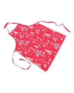 Фартук Christmas 60 x 80 см хлопок красный Mercury textile