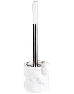 Туалетный ерш для унитаза пластик ручка сталь подставка керамика упаковка гофрокороб Elrington