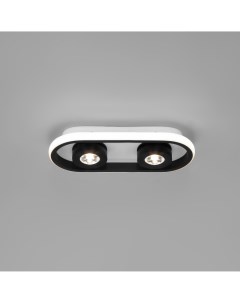 Потолочный светодиодный светильник 20123 2 LED белый черный Eurosvet