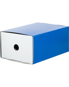 Короб арxивный бокс выдвижной синий каширован картон Attache