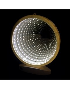 Зеркальный ночник с эффектом бесконечности Форма Круг Nobrand