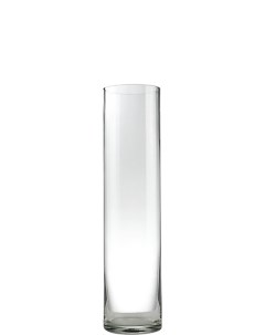 Ваза для цветов Цилиндр стеклянная 14 см прозрачная Неман