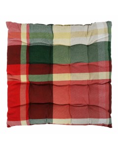 Подушка Textile Dream color 40 x 40 см хлопок красно зеленая Mercury