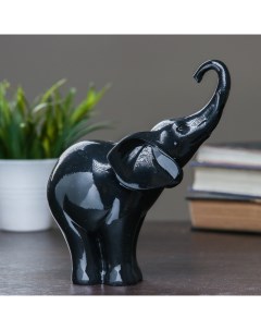Фигура Слон черный 16х9х18см Хорошие сувениры