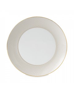 Тарелка обеденная Arris 28 см костяной фарфор белый золотой Wedgwood