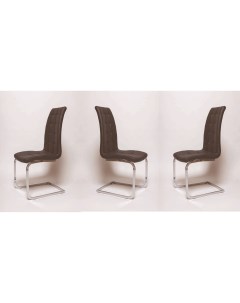 Комплект стульев 3 шт OKC 1103 хромированный черный La room