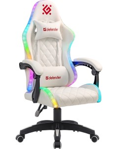 Игровое кресло Energy белый RGB Defender