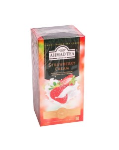 Чай черный strawberry cream клубника со сливками 25 пакетиков по 1 5 г Ahmad tea