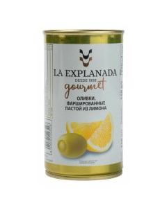 Оливки О кей La Explanada с лимоном 370 мл О'кей