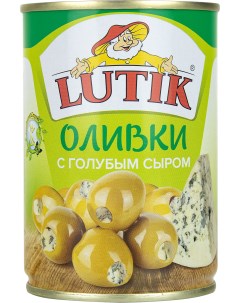 Оливки с голубым сыром 280 г Lutik