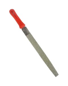 Напильник алмазный плоский остроносый 250мм р ч 235мм 125 100 с пластмассовой ручкой Cnic