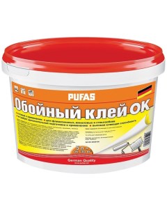 Клей готовый для флизелиновых виниловых стеклообоев 5кг Pufas