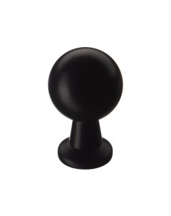 Ручка кнопка мебельная 14 K1150 09 D 20 мм матовая черная 2490 Tis