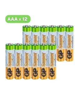 Батарейки Super AАА 12 шт Gp