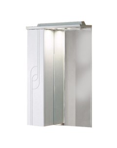 Зеркало шкаф ПАНДА 50 с подсветкой левое белое 1A007402PD01L Aquaton
