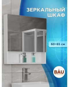 Шкаф зеркало для ванной Bau Dream 60 белый Bauedge