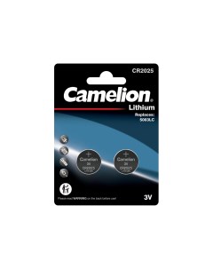 Батарейки CR 2025 2 шт Camelion
