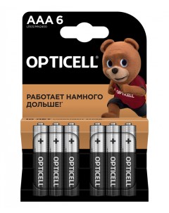 Батарейки AAA 6 шт Opticell