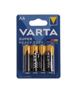 Батарейка солевая SuperLife AA R6 4BL 1 5В блистер 4 шт Varta