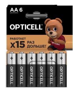 Батарейки AA 6 шт Opticell