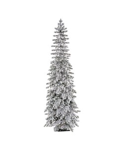 Искусственная стройная елка заснеженная 125 см хвоя литая 100 Max christmas
