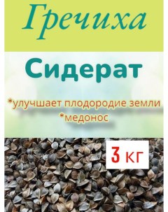 Гречиха семена 3 кг сидерат медонос Удачников