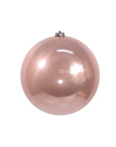 Пластиковый шар глянцевый цвет нежно розовый 200 мм Kaemingk