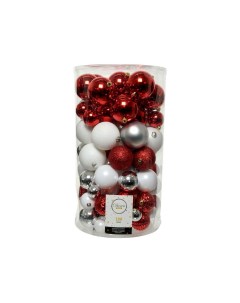 Набор пластиковых шаров коллекция Снежная клюква 4 8 см 100 шт Kaemingk