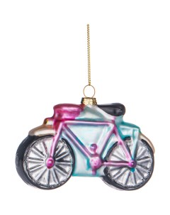 Елочная игрушка Велосипед Ksg 862 445 1 шт разноцветный Lefard