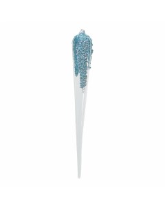 Елочная игрушка Сосулька прозрачно голубая 5 х 40 см Yancheng shiny