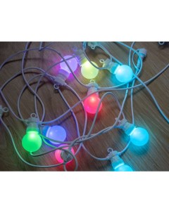 Гирлянда из лампочек 20 разноцветных RGB LED огней 9 5 5 м белый провод ПДУ Kaemingk