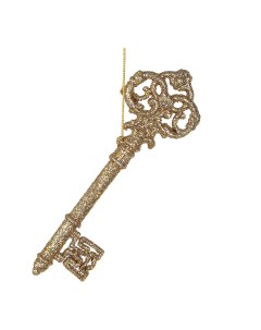 Елочная игрушка Ключ золотистая 15 см Goodwill