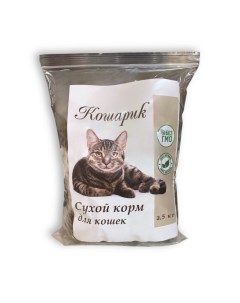 Сухой корм для кошек говядина 2 5 кг Кошарик
