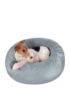 Лежанка для собак и кошек Бублик серый 60см Монморанси
