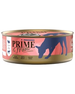 Консервы для собак Индейка с телятиной филе в желе 325 гр Prime