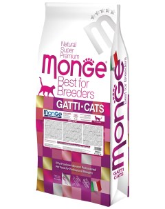 Сухой корм для кошек Cat Indoor домашних 10 кг Monge
