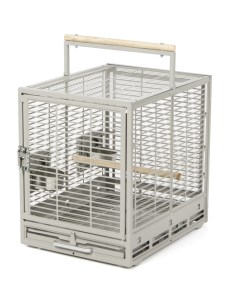 Клетка для птиц Evo Cage Travel Platinum транспортировочная металл 47х38х46см Skyrus