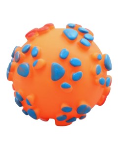 Игрушка для собак Мяч Лапка оранжевая 6 5 см Пижон