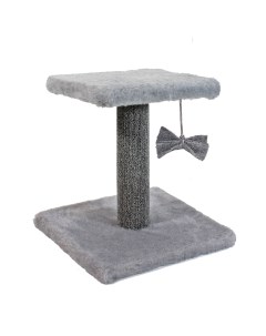 Когтеточка для кошек с игрушкой серый ковролин 30 см Meridian