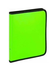 Папка конверт на молнии Neon А5 700мкм пластик желтая 4шт Attache