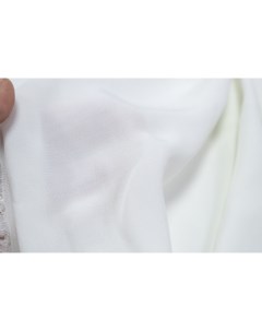 Ткань MON4617 Вискоза креп мраморный молочный белый Ткань для шитья 100x152 см Unofabric