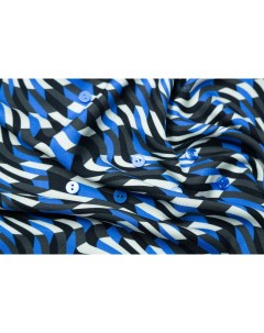 Ткань FM4564 Вискоза твил Copine сине черная Ткань для шитья 100x140 см Unofabric