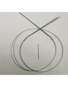 Спицы для вязания круговые на металлическом троссе с иглой 4 5 СКМТ 4 5 и Nobrand