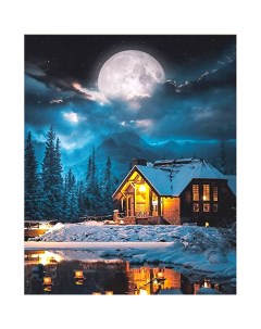 Картина по номерам Уютный зимний домик 40х50 см HR0620 Molly