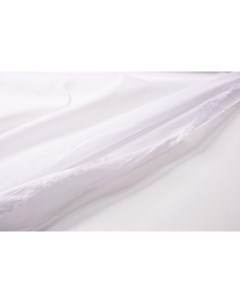 Ткань NN161 Поплин белый с эластаном Ткань для шитья 100x143 см Unofabric