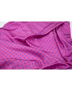 Ткань ALA42326 Вискоза розовая в горошек Ткань для шитья 100x136 см Unofabric