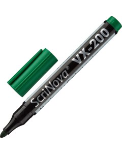 Маркер для досок и флипчарт VX 200 зелёный 2шт Scrinova