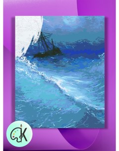 Картина по номерам на холсте Айвазовский Море Коктебель 40 х 50 см Культура цвета
